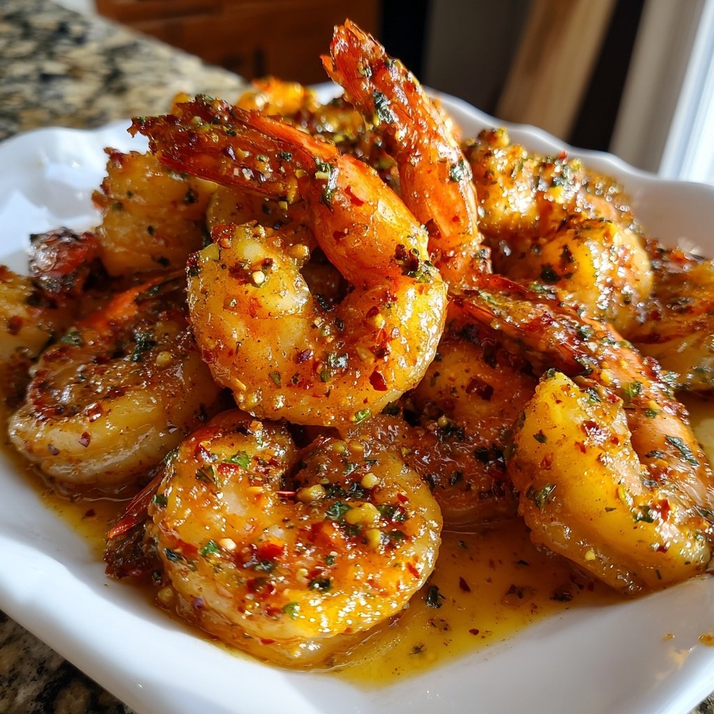 Garnelen in Vanille-Chili-Butter