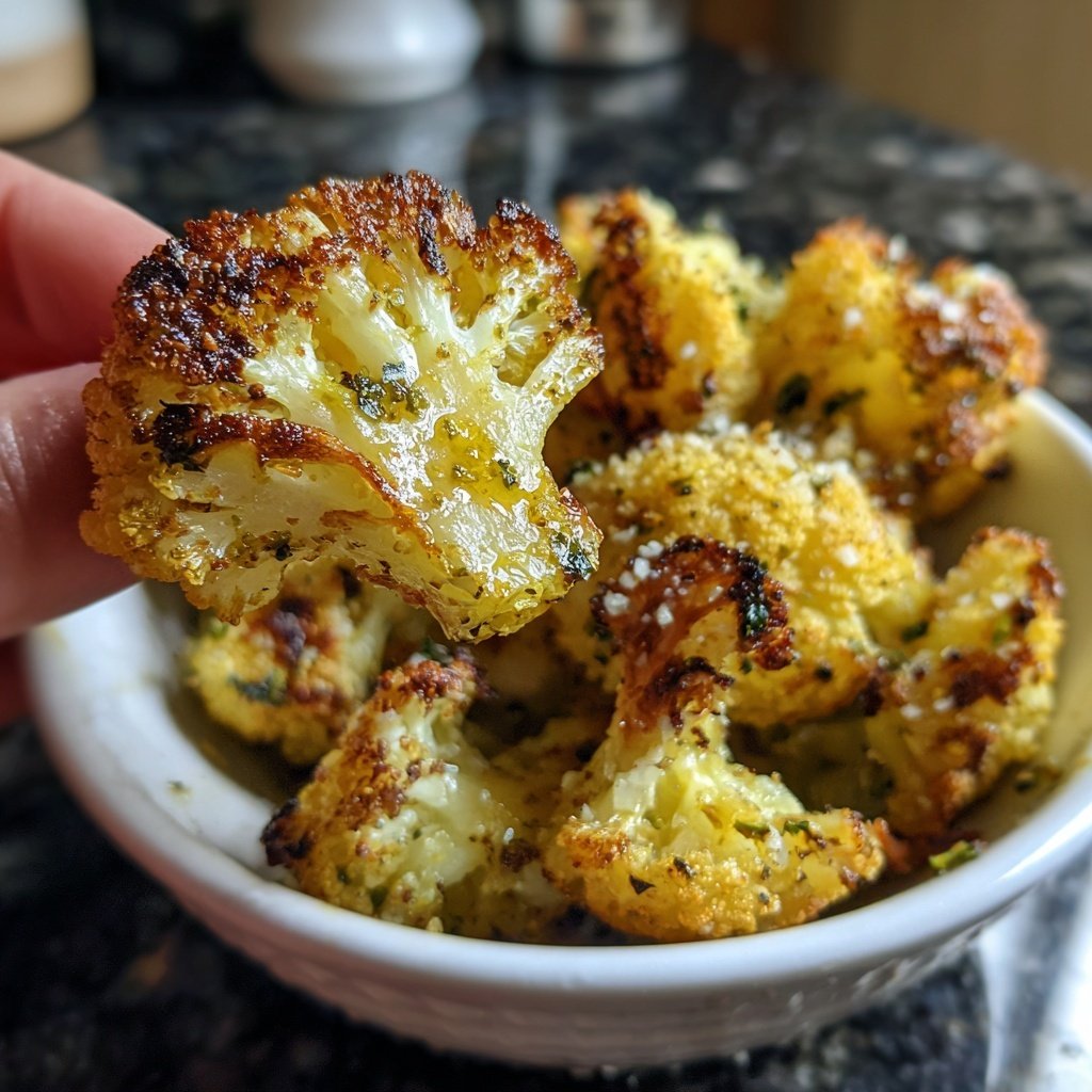 Blumenkohl aus dem Airfryer knusprig