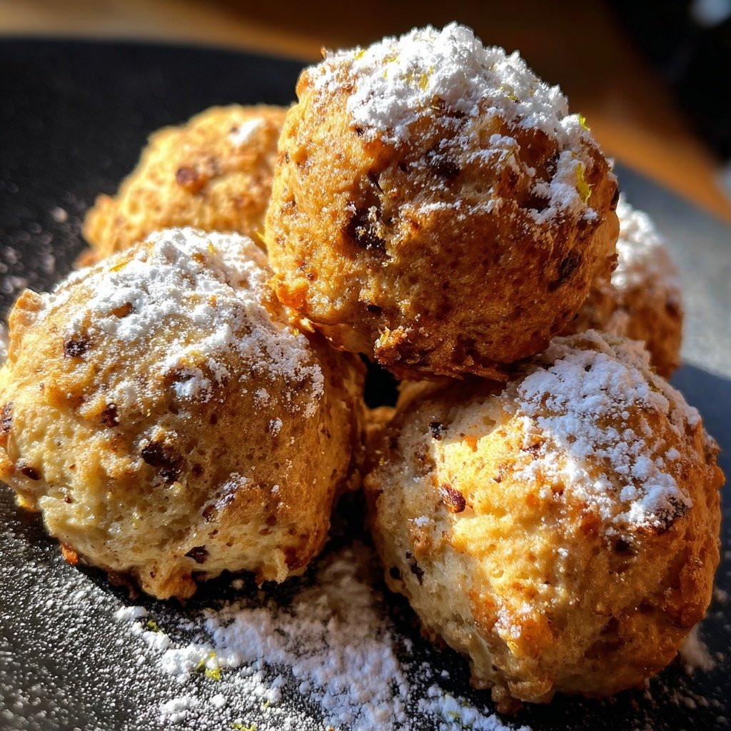 Quarkbällchen mit Zitronenschale