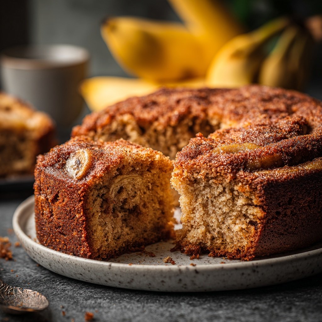 Bananenkuchen mit Apfelmus