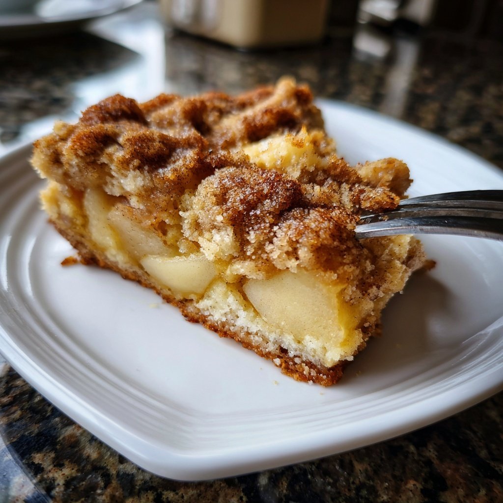 Kuchen mit Birnen und Streuseln