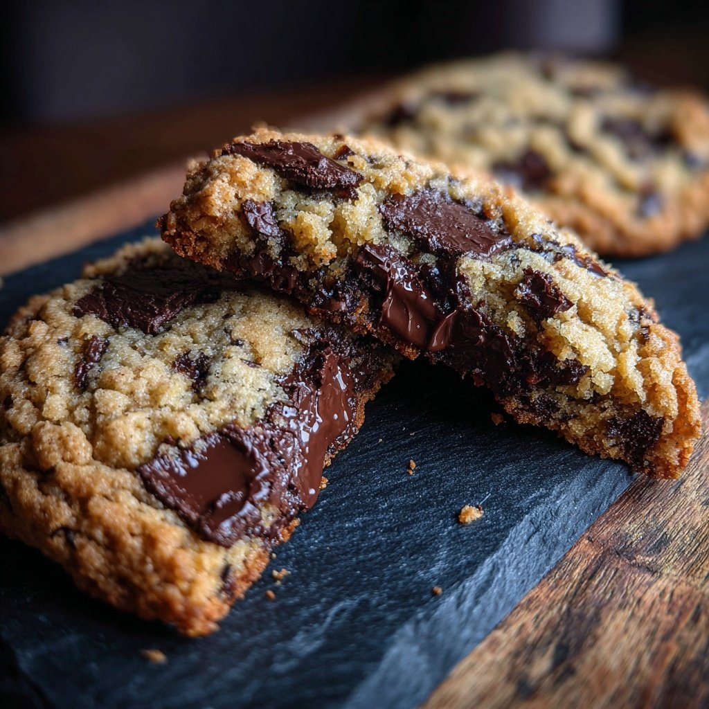 Cookies mit dunkler Schokolade