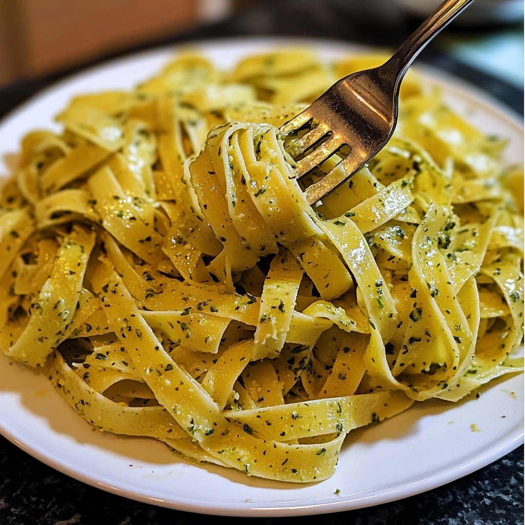 Tagliatelle mit Kräuterbutter