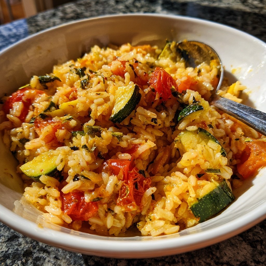 Zucchini-Tomaten-Reis