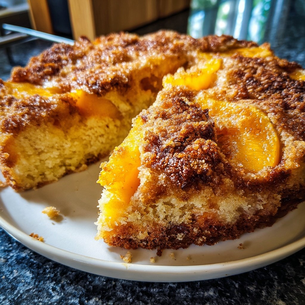 Streuselkuchen Mit Pfirsich