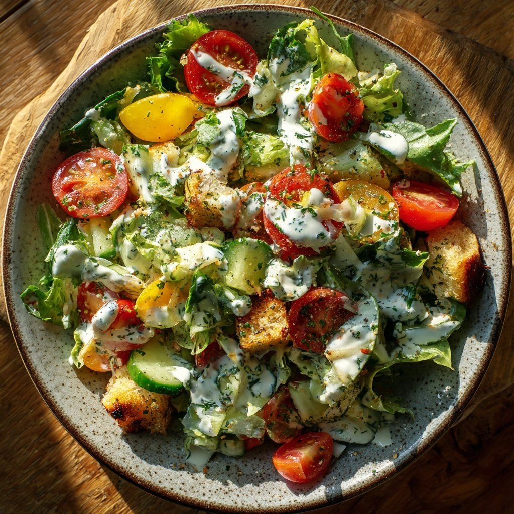 Salat Zum Grillen Mit Joghurt Dressing